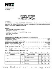 NTE778A datasheet pdf NTE Electronics