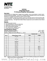 NTE791 datasheet pdf NTE Electronics
