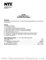 NTE801 datasheet pdf NTE Electronics
