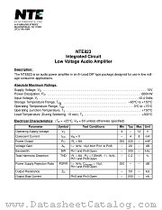 NTE823 datasheet pdf NTE Electronics