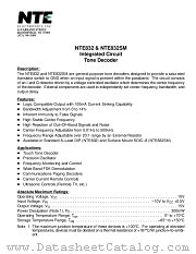 NTE832SM datasheet pdf NTE Electronics