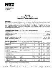 NTE890 datasheet pdf NTE Electronics