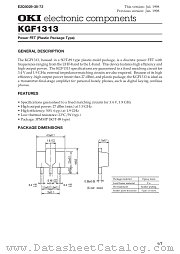 KGF1313 datasheet pdf OKI electronic components