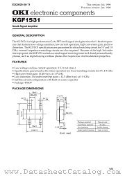 KGF1531 datasheet pdf OKI electronic components