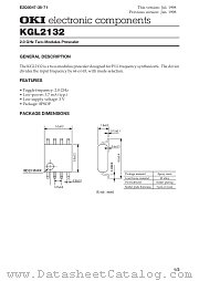 KGL2132 datasheet pdf OKI electronic components