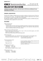 ML63189B datasheet pdf OKI electronic components