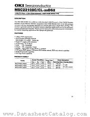 MSC23108C datasheet pdf OKI electronic components