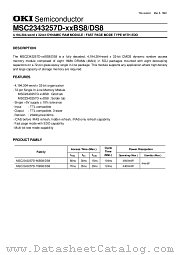 MSC2343257D datasheet pdf OKI electronic components