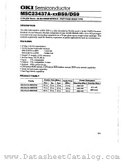 MSC23437A datasheet pdf OKI electronic components