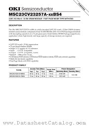 MSC23CV23257A-XXBS4 datasheet pdf OKI electronic components