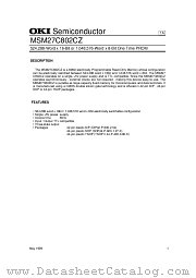 MSM27C802CZ datasheet pdf OKI electronic components