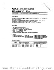 MSM51V18160A datasheet pdf OKI electronic components
