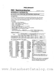 MSM54V16258A datasheet pdf OKI electronic components
