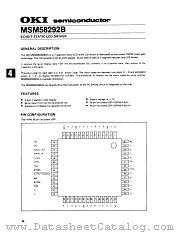 MSM58292B datasheet pdf OKI electronic components