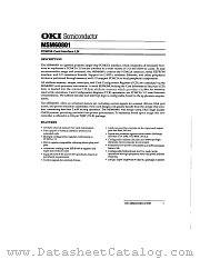 MSM60801 datasheet pdf OKI electronic components