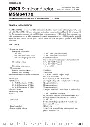 MSM64172 datasheet pdf OKI electronic components
