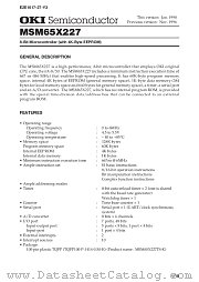 MSM65X227 datasheet pdf OKI electronic components