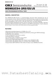 MSM82C54-2RS datasheet pdf OKI electronic components