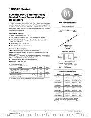 1N957B-D datasheet pdf ON Semiconductor