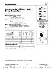 2N6107-D datasheet pdf ON Semiconductor