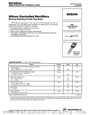 2N6240-D datasheet pdf ON Semiconductor