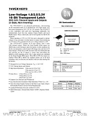 74VCX16373-D datasheet pdf ON Semiconductor