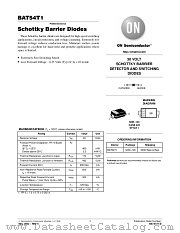 BAT54T1-D datasheet pdf ON Semiconductor