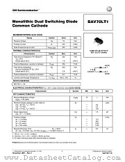 BAV70LT1-D datasheet pdf ON Semiconductor