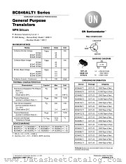 BC846ALT1-D datasheet pdf ON Semiconductor
