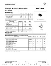 BCW72LT1-D datasheet pdf ON Semiconductor