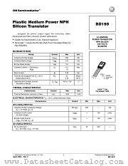 BD159-D datasheet pdf ON Semiconductor