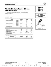 BD438-D datasheet pdf ON Semiconductor