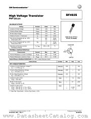 BF493S-D datasheet pdf ON Semiconductor