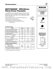 BUD43B-D datasheet pdf ON Semiconductor