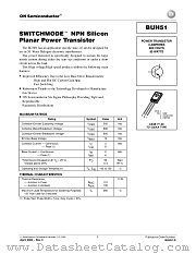 BUH51-D datasheet pdf ON Semiconductor