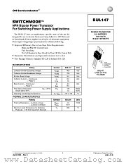 BUL147-D datasheet pdf ON Semiconductor