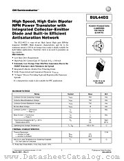 BUL44D2-D datasheet pdf ON Semiconductor