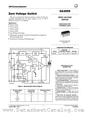 CA3059-D datasheet pdf ON Semiconductor