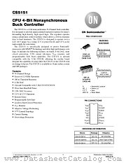 CS5151-D datasheet pdf ON Semiconductor