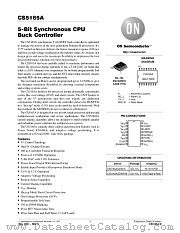 CS5165A-D datasheet pdf ON Semiconductor