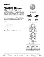 CS8191-D datasheet pdf ON Semiconductor