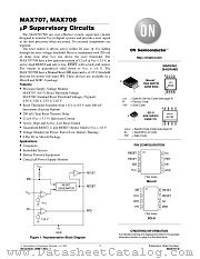 MAX707-D datasheet pdf ON Semiconductor