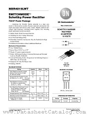 MBR4015LWT-D datasheet pdf ON Semiconductor