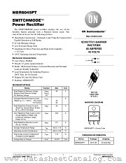 MBR6045PT-D datasheet pdf ON Semiconductor