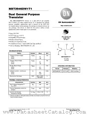 MBT3946DW1T1-D datasheet pdf ON Semiconductor