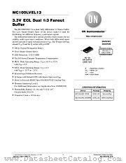 MC100LVEL13-D datasheet pdf ON Semiconductor