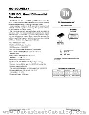 MC100LVEL17-D datasheet pdf ON Semiconductor