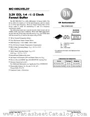 MC100LVEL37-D datasheet pdf ON Semiconductor