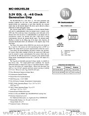 MC100LVEL38-D datasheet pdf ON Semiconductor