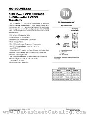 MC100LVELT22-D datasheet pdf ON Semiconductor